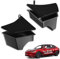 CYBERBEANS 2Pcs Trunk Organizer for Tesla Model 3 Highland Boot Storage Bins with Carpeted Lids TPE Waterproof Rear Side Storage Box Accessories 2024 2025