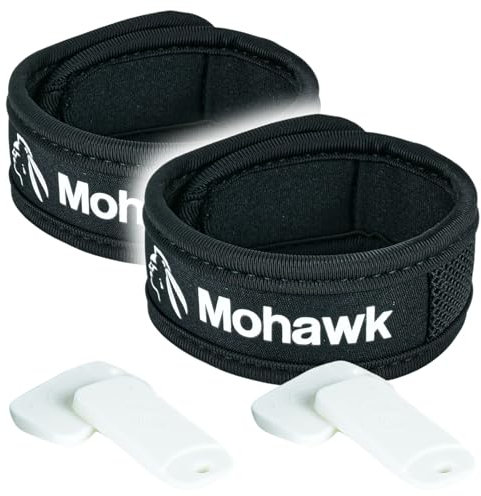 Pulsera de Neopreno con Pastillas Repelentes | Protección anti Mosquitos | Ajustable, Resistente al Agua y Reutilizable | Brazalete Niños y Adultos en Camping, Senderismo y Actividades Aire Libre
