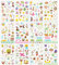 DPKOW 24 Blatt Deutsch Ostern Sticker Set, Frohe Ostern Aufkleber für Basteln Ostern DIY Scrapbook Bullet Journal Fotoalbum, Ostereier Hasen Sticker Christliche Ostern Aufkleber Abziehbilder Osterdeko
