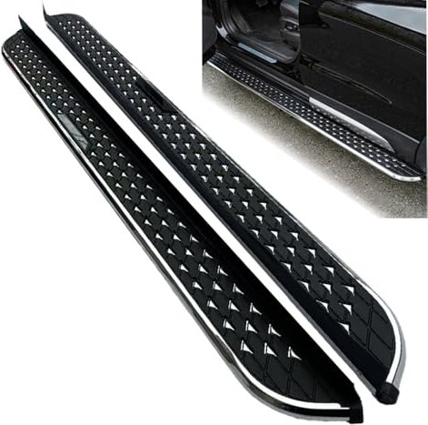 Lot de 2 marchepieds latéraux en aluminium avec supports pour Toyota RAV4 RAV-4 XA50 2019-2025
