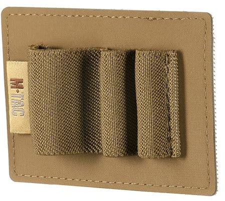 M-Tac Modulare Organizer-Einlage mit 3 elastischen Schlaufen – EDC Halterung zur Befestigung von Taschenlampe, Multitool, Messer, Pfefferspray, Pen oder Glowstick – Kompakte Ordnungshilfe, Coyote