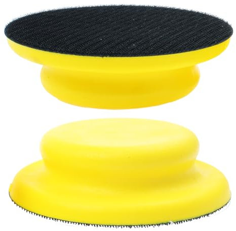 AUTOTOOLHOME Sanding Blocks 1 Inch Hook and Loop Sanding Block 2 PCS Round Hand Sanding Block for Wood Furniture Restoration Home Arts and Crafts