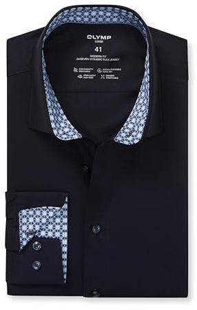 OLYMP Herren Businesshemd Regulär 133084 | Hemd, Manschette, Modern Fit, 92%Baumwolle/8%Elasthan