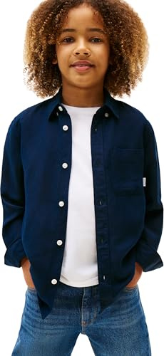 Tommy Hilfiger Jungen Linen Blend Relaxed Shirt Ls Kb0kb09550 Shirts (1er Pack)