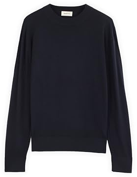 Diana Studio - Maglione Girocollo in Cashmere e Lana Merino, Uomo, Blu Navy, Taglia L, Regular Fit