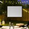 Pantalla de proyección de 90 pulgadas 4:3 con soporte, ideal para entretenimiento en casa y reuniones, fácil de montar y estable, perfecta para salón u oficina