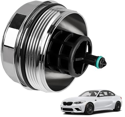 Motarithl Aluminium Oil Filter Housing Cover Cap Compatible With 06-18 BMW