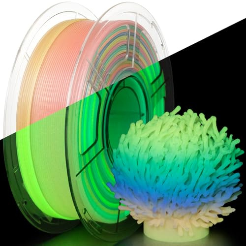IEMAI PETG Filament 1.75mm 1Kg, Leuchtendes Regenbogen PETG 3D Drucker Filament, Kompatibel mit Bambu Lab, AMS, AMSLite, Maßgenauigkeit +/-0.02mm