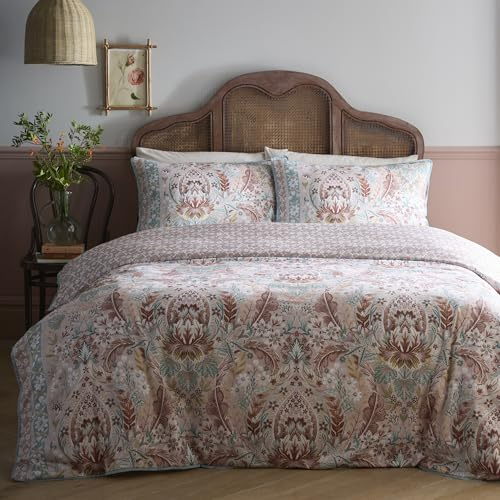 Appletree Bettwäsche für Super-Kingsize-Betten, 100% Baumwolle, Florales Design, Weiche Wendebettwäsche, Atmungsaktiv, Pflegeleicht und Komfortabel