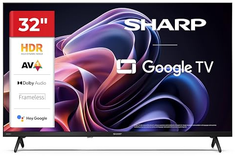 Sharp 32 Pollici HD Ready Google TV™ HDR10 Dolby Digital Bluetooth 32HF2265EB (HF Series)