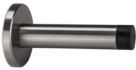 2 x STOPPLA® Türstopper GRANDE echt Edelstahl gebürstet - lange Ausführung für die Wandmontage