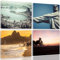 Feeby. Leinwandbild - 4 Teile - Bilder, Wand Bild, Wandbilder, Kunstdruck, 4-Teilig, 40x40 cm, RIO DE JANEIRO, BRASILIEN, NATUR, ARCHITEKTUR