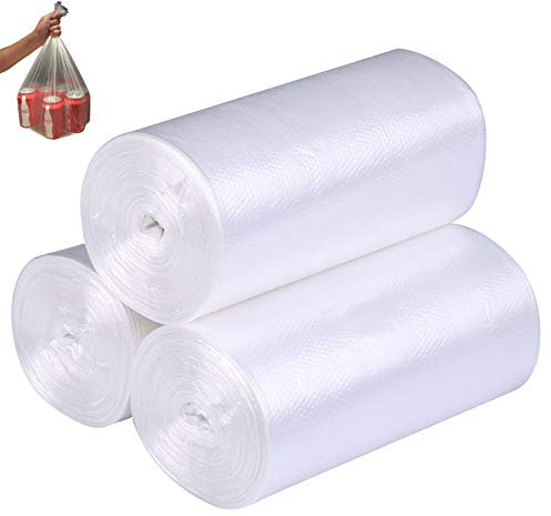 Kleine Müllsäcke für die Küche – 4 Gallon transparente Mülltüten, starke Mülltüten für Badezimmer, Küche, Büro, 15 Liter Mülleimer, 150 Stück