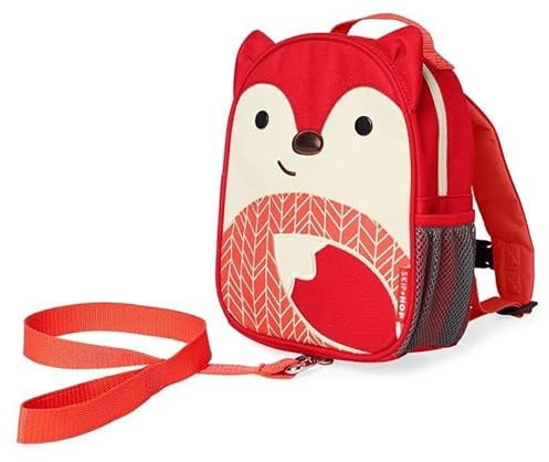 Skip Hop - Zoo Mini Backpack mit Safety Harness-Fox Taschen und Rucksäcke, mehrfarbig (S212266)