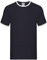 Fruit of the Loom Valueweight Ringer T Herren T-Shirt, Farbe:Navy/weiß, Größe:2XL