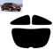 Film Solaire Prédécoupé Teinté pour Megane 3-Portes Coupé 2008-2011 Vitres Arrière & Lunette (05% Noir Fumé Super)