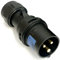 PCE-013-6X SPINA CEE 16A 3P (1P+N+T) 230V IP44 3POLAR SCHWARZ MIDNIGHT SERIE BLACK PLUG