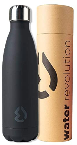 water revolution Botella FC-CR0131 Termo INOX. Premium 500ml Negro, Aluminio, Grande