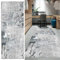 FKYUH Teppich Läufer Flur rutschfest Lang grau Küche Schlafzimmer Wohnzimmer Polyester Verblassen 60x100cm (60x150cm)