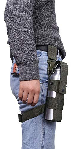 Thigh Pepper Spray Bag, Spray Holster Adjustable Water Sleeve Bag Bottle Holder Open Top Drop Leg Fire Extinguisher Holder for Left/Right Leg
