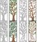 GLOBLELAND 4pcs Albero della Vita Metallo Taglio Muore Taglio Muore Stencil Modello per Album goffratura Carta Artigianato Festival Decor