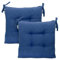 Cuscini Sedie (6 pezzi) Cucina Con Lacci Imbottito 40x40 cm (Blu)