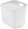 Curver Ready to Collect 100% Recycled 5L Kitchen Accessories Recycling Lift Top Bin White Light Grey Lid