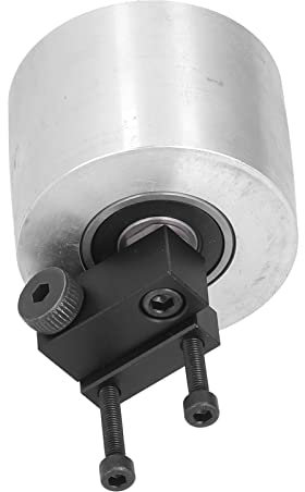 Bandschleifer 2,6-Zoll-Radsatz, Aluminium-Bandschleifrad mit Bolzen Bandschleifer Spurrad Antriebsrad für Bandmaschine Holzbearbeitung Bandmaschine Abweichungseinstellung