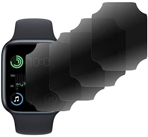 4 pezzi di protezione dello schermo antiriflesso per la privacy pellicola morbida anti-spia compatibile con Apple Watch SE 2022 40MM Apple Watch SE 2020 40MM Serie 6 5 4 40MM Opaco Anti-Peeping