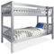 Blisswood Double Bed Bunk Bed, 3ft Wooden Bunk Beds With Ladder Twin Sleeper Kids Bunk Bed, Solid Pine Wood Frame Single Double Bed frame For Kids Children Home (Grey)
