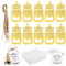 10 Stück FlaschenöFfner für Babyparty Gastgeschenke Taufe Babyparty Taufe Gastgeschenk Geburtstagsfeier-Andenken-Dekoration Babyflaschenform Gastgeschenke für Babypartybevorzugung (Gold)