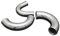 Aluminium bogen Alu-Bogen 135° Ladeluftkühler Turbo Alurohr Rohrbogen Pipe 30cm Lange