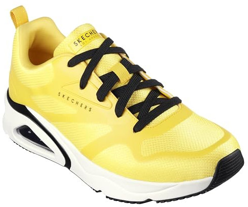 Skechers Herren Tres-air UNO Revolution-airy Sneaker, Größe 38, gelb, 41 EU