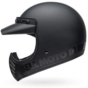 Bell Moto-3 Classic ECE Helm – Das Original mit sportlichem Retrodesign, oft kopiert, nie erreicht. Farbe: Matte Black, Größe: XL