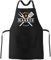 SpecialMe® Grillschürze mit Aufdruck Grillchef personalisiert mit Wunschname Grill Flamme Baumwoll-Schürze schwarz unisize