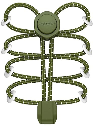 HOMAR Cordones Elásticos para Zapatillas Reflectante Cordones de Zapatos con Sistema de Autobloqueo para Niños Adultos Cordones sin Nudo de Cierre Rápido para Zapatillas Deporte