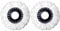 2 Pack Mop Heads Replacement for Spin Mops, 360° Spin Magic Mop Head Refill for Standard Rotating Mops, Universal Spin Mop Replacement Mop Head for Commercial Use (Black)