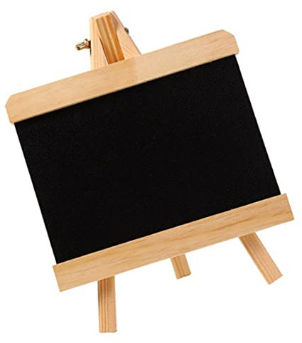 DIKACA 1stk Mini-zeichenbrett Rustikale Mini-tafel Mini-tischtafel Tafel Markieren Mini-holztafel Pizarrones Para Niños Gerahmt Kuchen-tags Kind Kleines Zeichenbrett Hölzern Schreibtisch