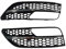 Für A-udi A3 Fließheck 2014 2015 2016 Frontschürze Nebel Licht Lampe Kühlergrill Grill Abdeckung Modifikation Zubehör Autozubehör (Color : Chrome)