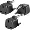 3-Pack UK to South Africa Plug Adapters South Africa Power Converter Grounded Universal Travel Adapter 3 Pin South Africa, Ghana, Bahrain, Mauritius etc International Type M Plug (Black)