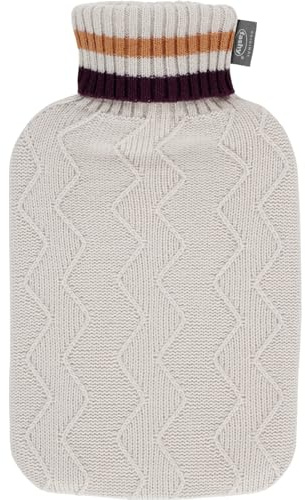 fashy Wärmflasche mit Strickbezug, 2,0L, beige