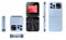 MJDHS Nuovo Flip Phone per Anziani 2G, I15 PRO Telefono Cellulare Pieghevole, con Torcia LED, 2 Schede SIM, Regali per Le Vacanze, Facile da Usare(Color:Blue)