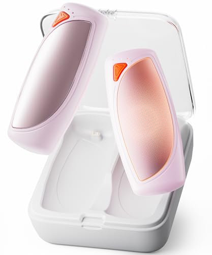 COTOP Hand Warmers Rechargeable 2 packs with Charging Case, 14000mAh Electric Hand Heater Up to 36 hours, Quick Charge Portable Warmers for Outdoors, Camping, Gifts for Men Women-Pink