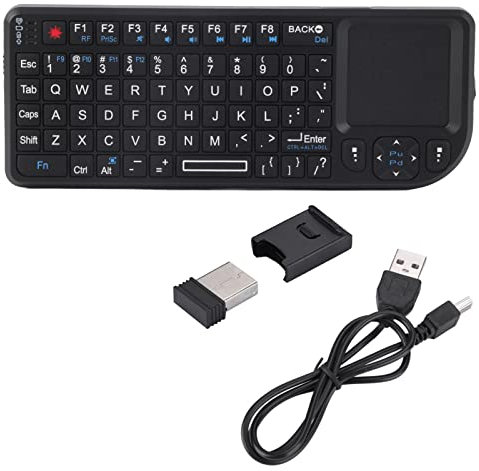 Yunir Mini Teclado Bluetooth, Portátil Inalámbrico con Touchpad, Compatible con TV, PS 4 Pro, 360, Smartphones