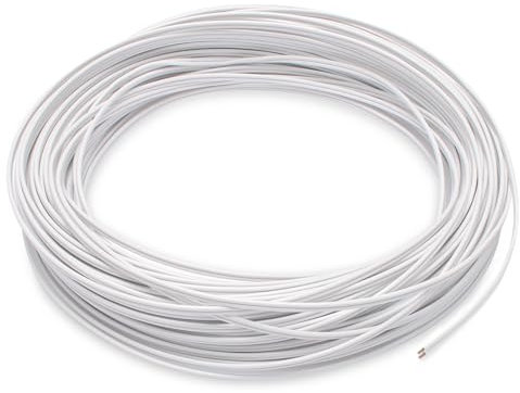 PROSOCOOL 35265B Garage Door Sensor Wire, 100ft, White, 2 Conductor, Multi Strand, Copper, For Genie Liftmaster Chamberlain Craftsman