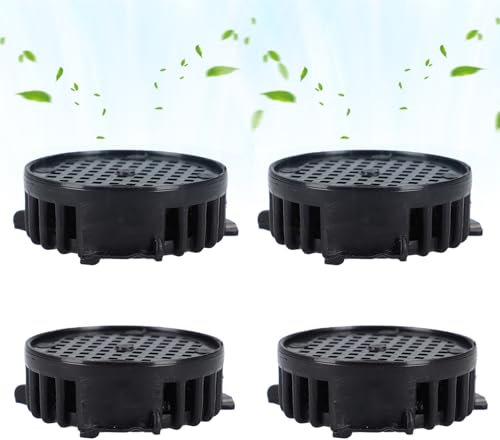 4 Stück Aktivkohlefilter für Liebherr Kühlschrank 9096342 9881116, Fresh Air Filter für Miele 10806820, Ø 45 mm Carbon Filter Rund