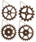 IWOWHERO 4stücke Industrielles Wandornament Teiliges Vintage Zahnräder Wanddeko Steampunk Stil Für Wohnzimmer Büro Und Schlafzimmer Einzigartige Wandgestaltung Für Kreative Räume