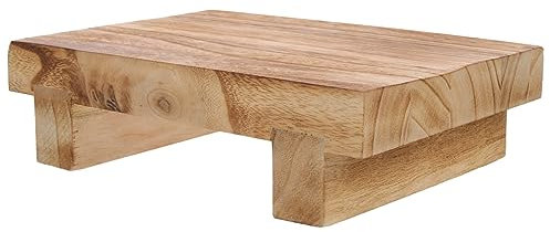 CANIGHT Support De Piédestal en Bois De Style Traditionnel pour Distributeur De De Cuisine Plateau Tabouret en Bois pour Salle De Bain