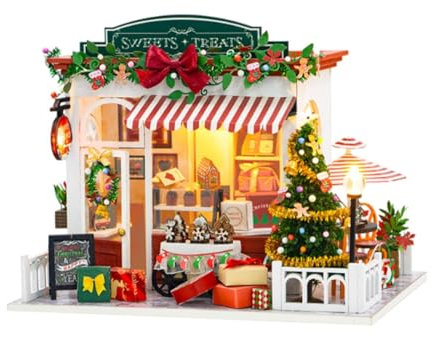 MagiDeal DIY Miniatur-Puppenhaus, Mini-Hausbausätze, Sammlerstück, Miniatur-Gartenhaus-Bausatz für Valentinstag, Wohnzimmer, Geschenke