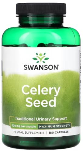 Swansons Swanson - Celery Seed, 500mg | Joint and Circulatory Support - 180 Capsules